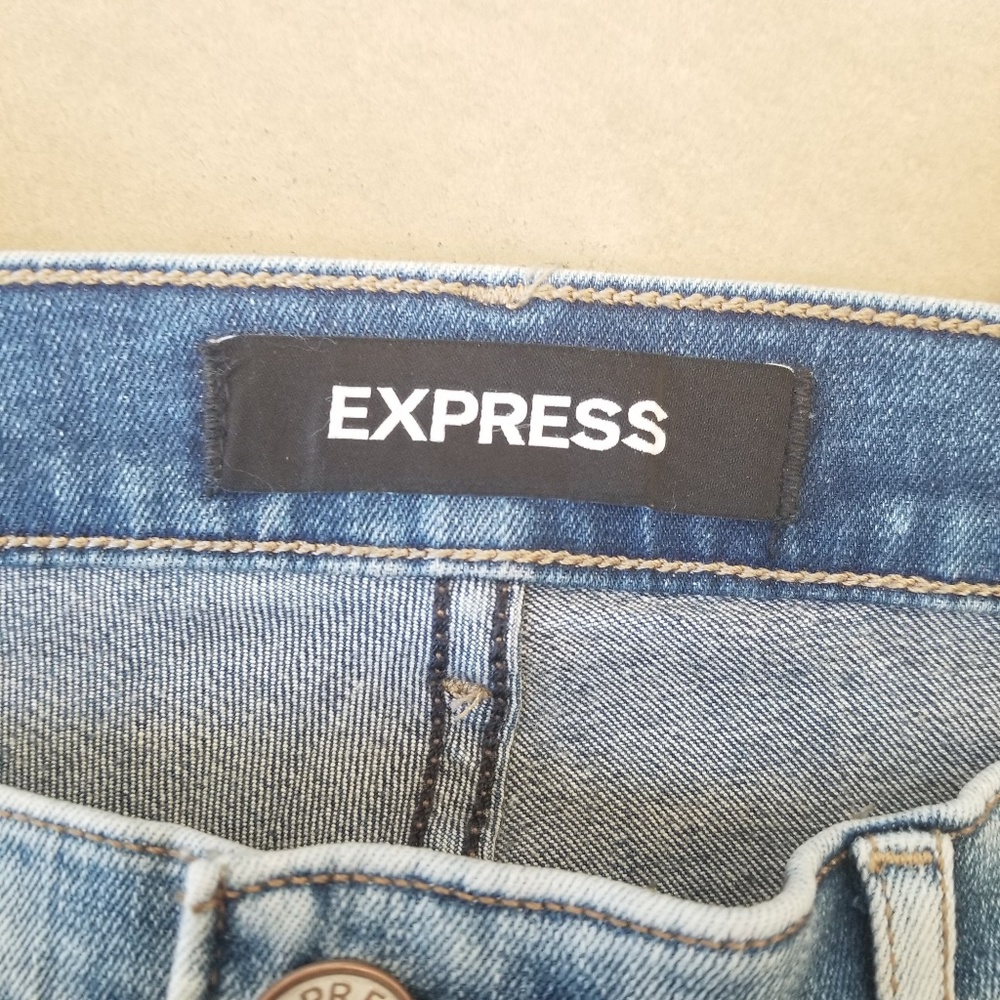 Express Distressed Ripped Jeans size 10s - Picture 3 of 7
